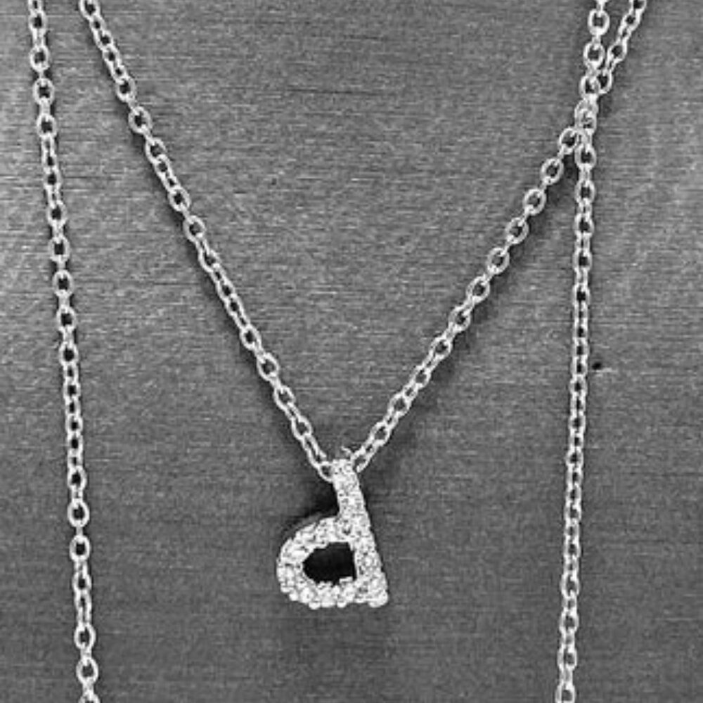 Diamonique Initial "d" Necklace